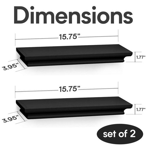 Halter 2 Piece Floating Shelf Wayfair